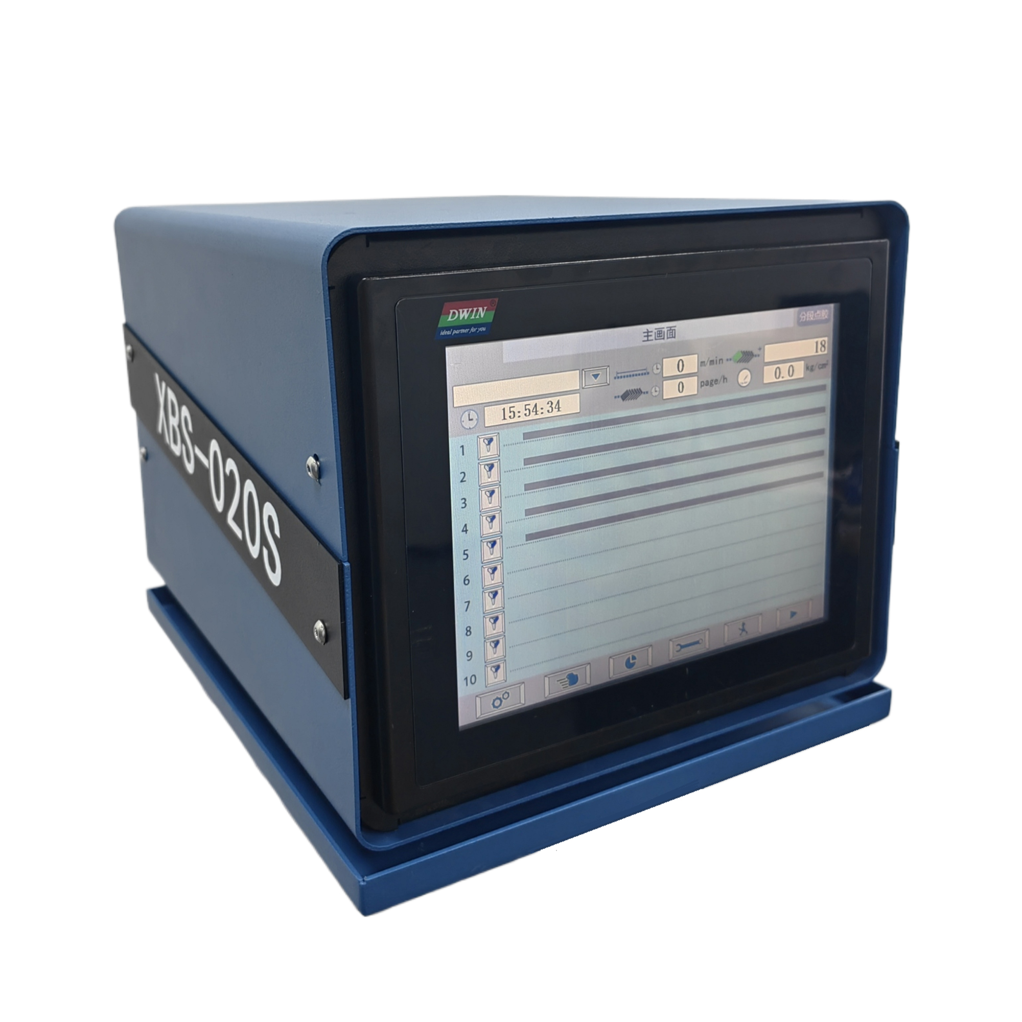 Adhesive system controller and data interface
